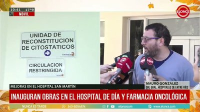 Inauguraron obras en hospital San Mart&iacute;n para reforzar atenci&oacute;n oncol&oacute;gica